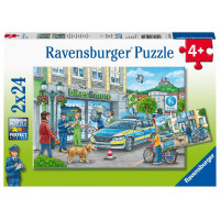 Ravensburger pusle 2x24 tk Politsei tegutseb