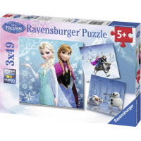 Ravensburger pusle 3x49 tk Lumekuninganna