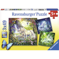 Ravensburger pusle 3*49 tk Kaunid ükssarved