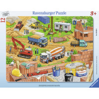 Ravensburger plaatpusle 12 tk Ehitusmasinad