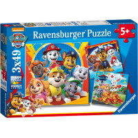 Ravensburger pusle 3x49 tk. Patrullkoerad