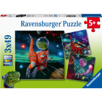 Ravensburger Puzzle 3x49 pc The World od Dinosaurs