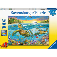 Ravensburger pusle 100 tk. Veekilpkonnad