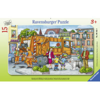 Ravensburger plaatpusle 15 tk Prügiauto