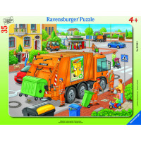 Ravensburger plaatpusle 35 tk Prügiauto