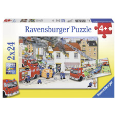 Ravensburger pusle 2x24 tk Tulekahju kustutamas