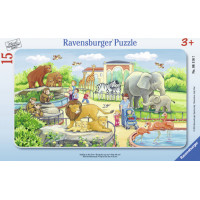 Ravensburger plaatpusle 15 tk Reis loomaaeda